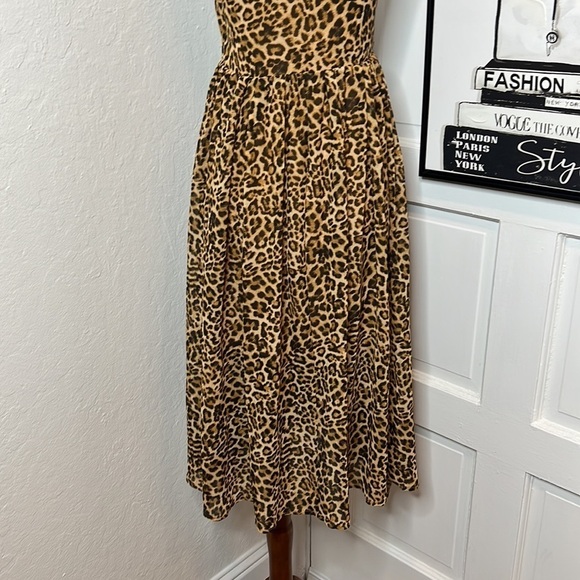 NWOT Lovers + Friends Cheetah Print Marcus Strapless Midi Dress Size S - Picture 7 of 9